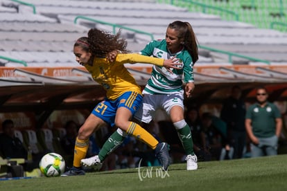 Linda Valdéz, Jaquelin García | Santos vs Tigres J4 C2019 Liga MX Femenil