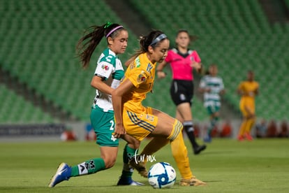 Ashly Martínez, Greta Espinoza | Santos vs Tigres jornada 3 apertura 2019 Liga MX femenil