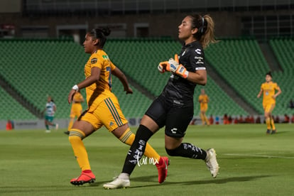 Wendy Toledo, Belén Cruz | Santos vs Tigres jornada 3 apertura 2019 Liga MX femenil