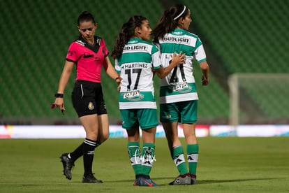 Marianne Martínez, Leticia Vázquez | Santos vs Tigres jornada 3 apertura 2019 Liga MX femenil