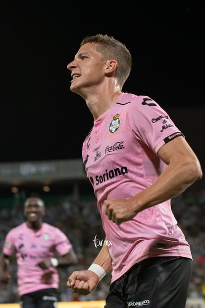 festejo de gol, Julio Furch | Santos vs Tijuana jornada 14 apertura 2019 Liga MX