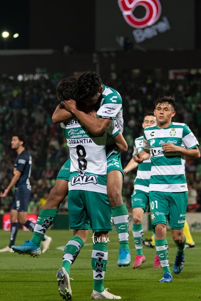 Festejo de gol, Eduardo Aguirre | Santos UNAM