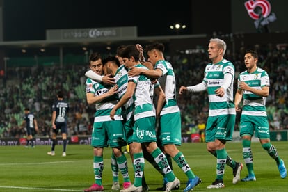 Festejo de gol, Eduardo Aguirre | Santos UNAM