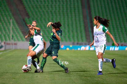 Itzia Tenahua, Esmeralda Zamarron, Montserrat Martinez | Santos vs Leon J8 C2020 Liga MX femenil