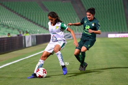 Montserrat Martinez, Esmeralda Zamarron | Santos vs Leon J8 C2020 Liga MX femenil