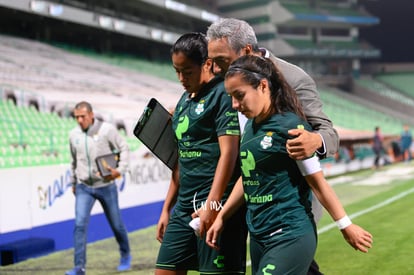 Martín Pérez, DT, Cinthya Peraza, Arlett Tovar | Santos vs Leon J8 C2020 Liga MX femenil