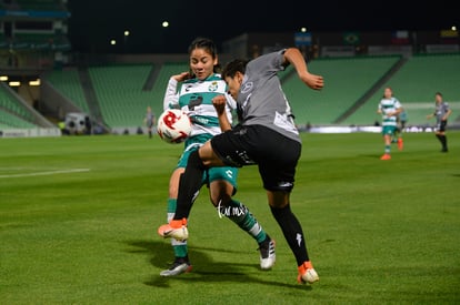 Dulce Alvarado, Katia Estrada | Santos vs Necaxa jornada 2 clausura 2019 Liga MX femenil