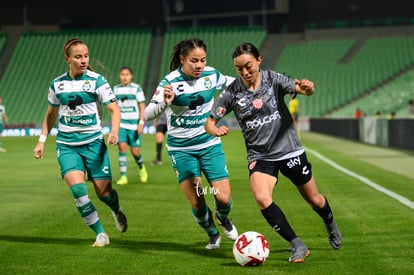 Saira López, Katia Estrada, Linda Valdéz | Santos vs Necaxa jornada 2 clausura 2019 Liga MX femenil