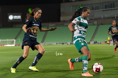 Diana Gómez, Olga Trasviña | Santos vs Pumas J4 C2020 Liga MX