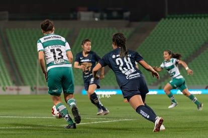 Alexandra Martínez, Isela Ojeda | Santos vs Pumas J4 C2020 Liga MX