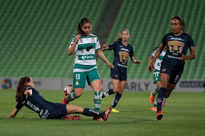 Mariela Jiménez, Deneva Cagigas, Daniela Delgado | Santos vs Pumas J4 C2020 Liga MX