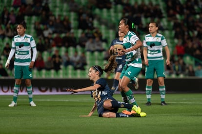 Diana Gómez, Olga Trasviña | Santos vs Pumas J4 C2020 Liga MX