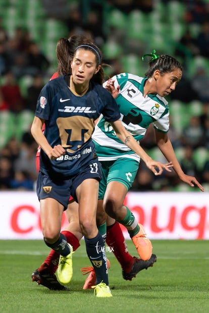 Diana Gómez, Olga Trasviña | Santos vs Pumas J4 C2020 Liga MX