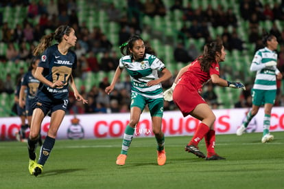 Diana Gómez, Olga Trasviña | Santos vs Pumas J4 C2020 Liga MX