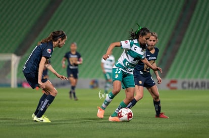 Diana Gómez, Olga Trasviña | Santos vs Pumas J4 C2020 Liga MX