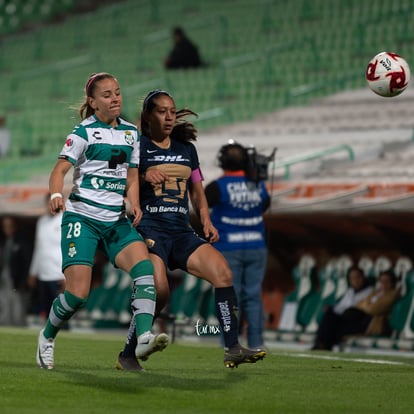 Edna Santamaria, Linda Valdéz | Santos vs Pumas J4 C2020 Liga MX