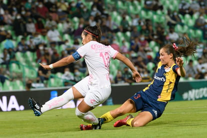 Cinthya Peraza, Paola Urbieta | Santos vs Atlético San Luis J14 A2021 Liga MX femenil