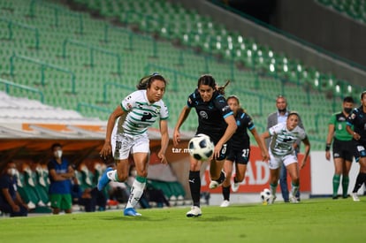 Mariela Jiménez, Damaris Godínez | Santos vs Chivas J9 A2021 Liga MX femenil