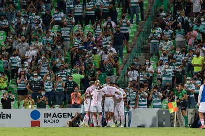 festejo de gol de Brian Lozano | Santos vs Mazatlán J12 A2021 Liga MX