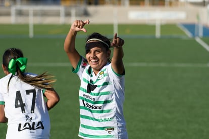 Festejo de gol, Paulina Peña | Santos vs Mazatlán J3 A2021 Liga MX