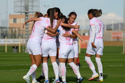 festejo de gol de Cinthya Peraza, Cinthya Peraza | Santos vs Pumas J13 A2021 Liga MX femenil