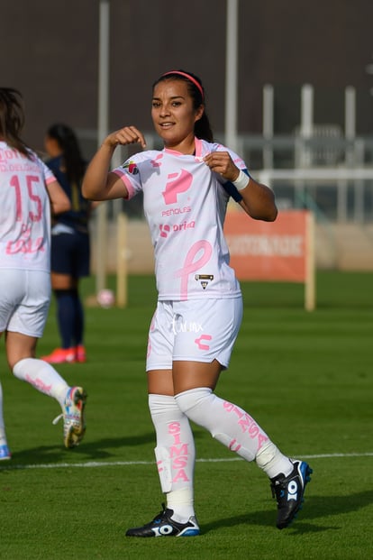 festejo de gol de Cinthya Peraza, Cinthya Peraza | Santos vs Pumas J13 A2021 Liga MX femenil