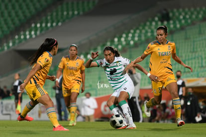 Estela Gómez, Bianca Sierra | Santos vs Tigres J17 A2021 Liga MX femenil