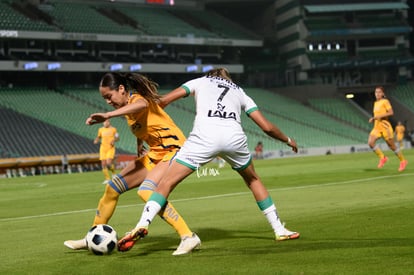 Estela Gómez, Greta Espinoza | Santos vs Tigres J17 A2021 Liga MX femenil