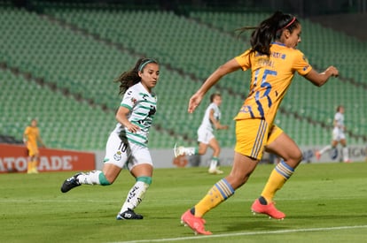 Cinthya Peraza, Cristina Ferral | Santos vs Tigres J17 A2021 Liga MX femenil