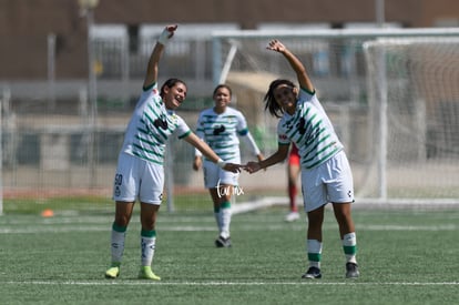 Celebran gol de Paulina Peña, Paulina Peña, Judith Félix | Santos vs Pumas femenil sub 17 cuartos de final