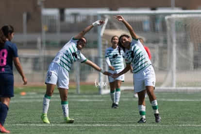 Celebran gol de Paulina Peña, Paulina Peña, Judith Félix | Santos vs Pumas femenil sub 17 cuartos de final