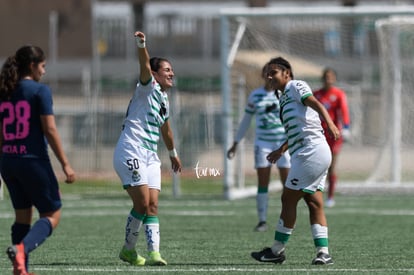 Celebran gol de Paulina Peña, Paulina Peña, Judith Félix | Santos vs Pumas femenil sub 17 cuartos de final