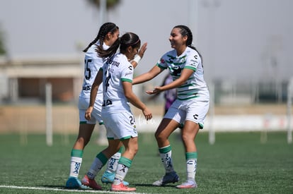 Gol de Ailin Serna, Maika Albéniz, Frida Cussin, Ailin Serna | Santos vs Pachuca femenil sub 17 semifinales