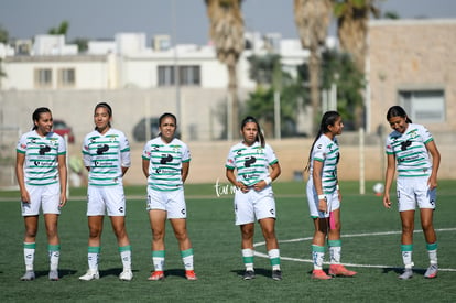 Frida Cussin, Paulina Peña, Paola Vidal, Layda Fernandez, Li | Santos vs Pachuca femenil sub 17 semifinales