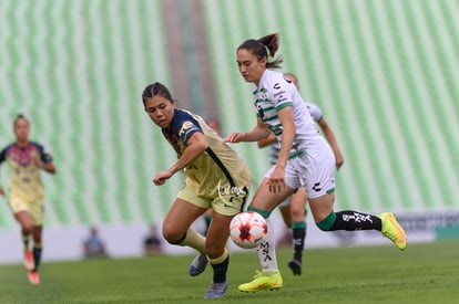 Lourdes De León, Kiana Palacios | Santos vs America J9 C2022 Liga MX femenil