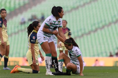 Karyme Martínez, Lucero Lara | Santos vs America J9 C2022 Liga MX femenil