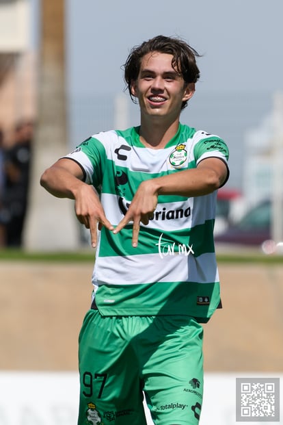 festejo de gol de Juan, Juan Tejeda | Santos laguna vs Club Atlético San Luis sub 20