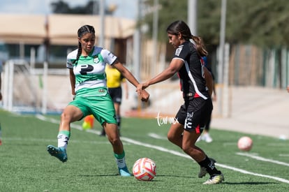 Ailin Serna, Lorena Vega | Santos Laguna vs Atlas FC femenil J13 A2022 Liga MX