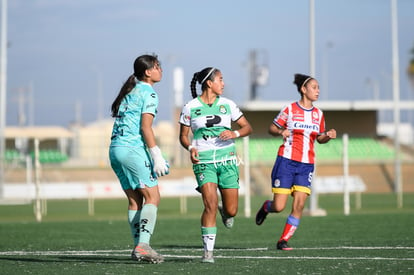 Layda Fernandez, Abril Sierra, Brenda Saldaña | Santos Laguna vs Atlético de San Luis femenil sub 18