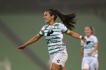 festejo gol de Peraza, Cinthya Peraza | Santos Laguna vs FC Juárez femenil, jornada 16