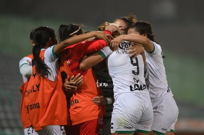 festejo gol de Peraza, Cinthya Peraza | Santos Laguna vs FC Juárez femenil, jornada 16