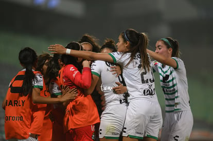 festejo gol de Peraza, Cinthya Peraza | Santos Laguna vs FC Juárez femenil, jornada 16