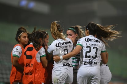 festejo gol de Peraza, Cinthya Peraza | Santos Laguna vs FC Juárez femenil, jornada 16