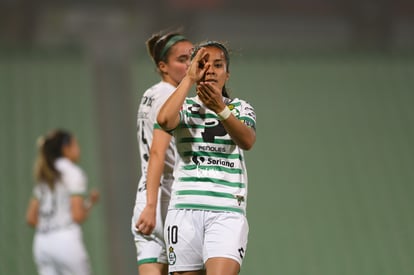 festejo gol de Peraza, Cinthya Peraza | Santos Laguna vs FC Juárez femenil, jornada 16