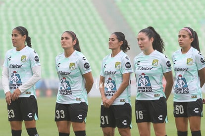 Mayalu Rausch, Maria Gordillo, Yashira Barrientos, Marcela V | Santos Laguna vs León femenil J5