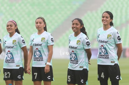 Sandra Camacho, Liliana Sánchez, Brenda Díaz, Madeleine Pasc | Santos Laguna vs León femenil J5