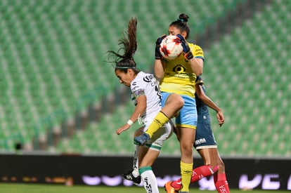 Cinthya Peraza, Evelyn Torres | Santos vs Puebla J14 A2022 Liga MX femenil