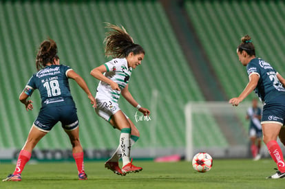 Alexxandra Ramírez, María López | Santos vs Puebla J14 A2022 Liga MX femenil