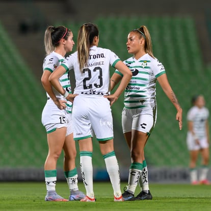 Daniela Delgado, Alexxandra Ramírez, Alexia Villanueva | Santos vs Puebla J14 A2022 Liga MX femenil