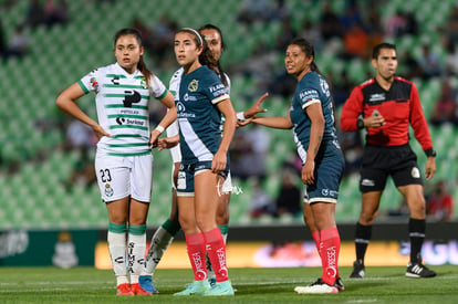 Alexxandra Ramírez, Jacquelyn Kosegarten | Santos vs Puebla J14 A2022 Liga MX femenil